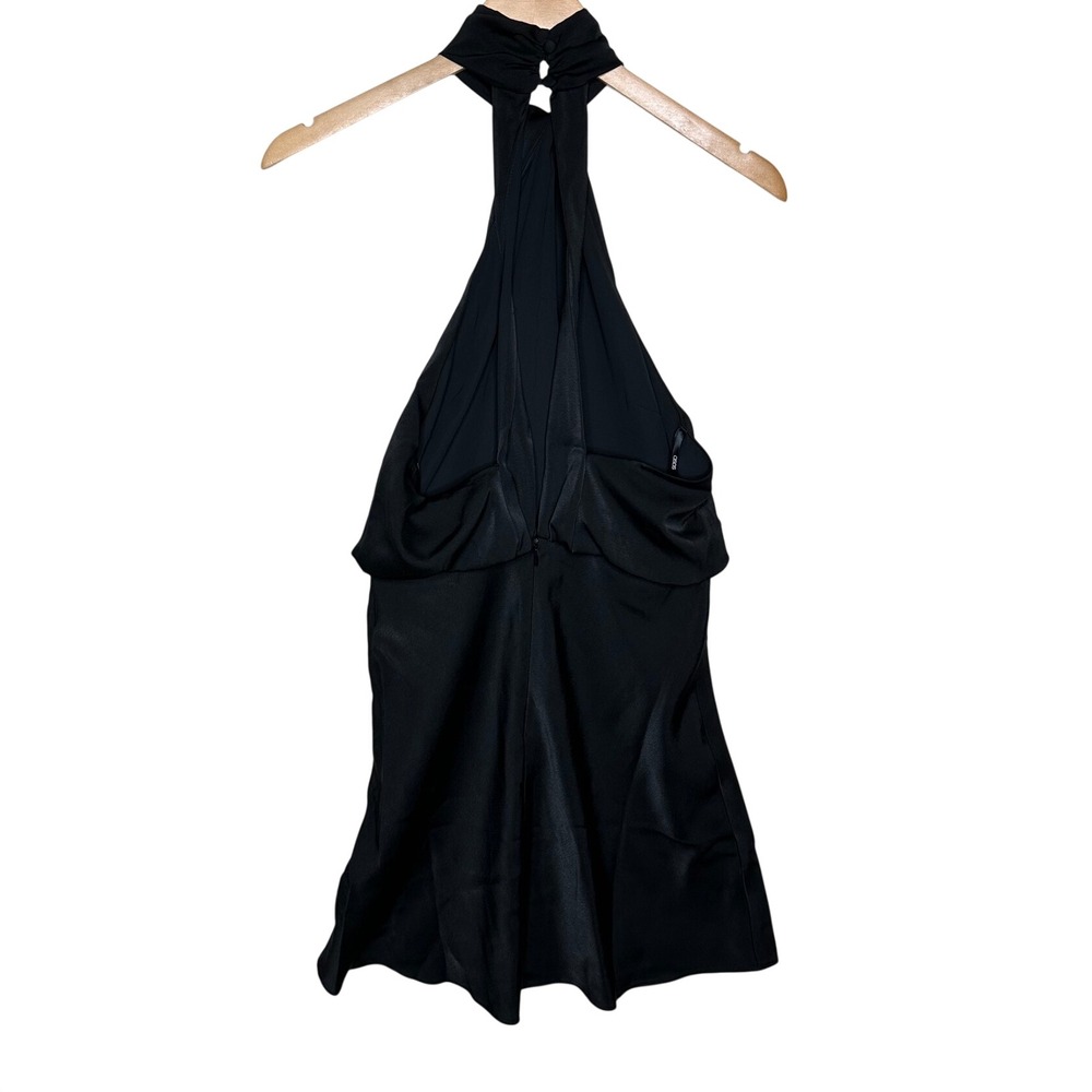 NWT Asos Design Women's Halter Neck Dress size 4 Black